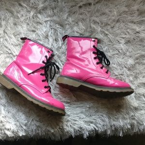 No Boundaries Hot Pink Combat Boots